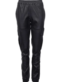 Maze Damen Lederhose in schwarz