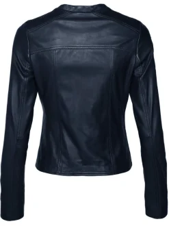 Maze Damen Lederjacke in blau