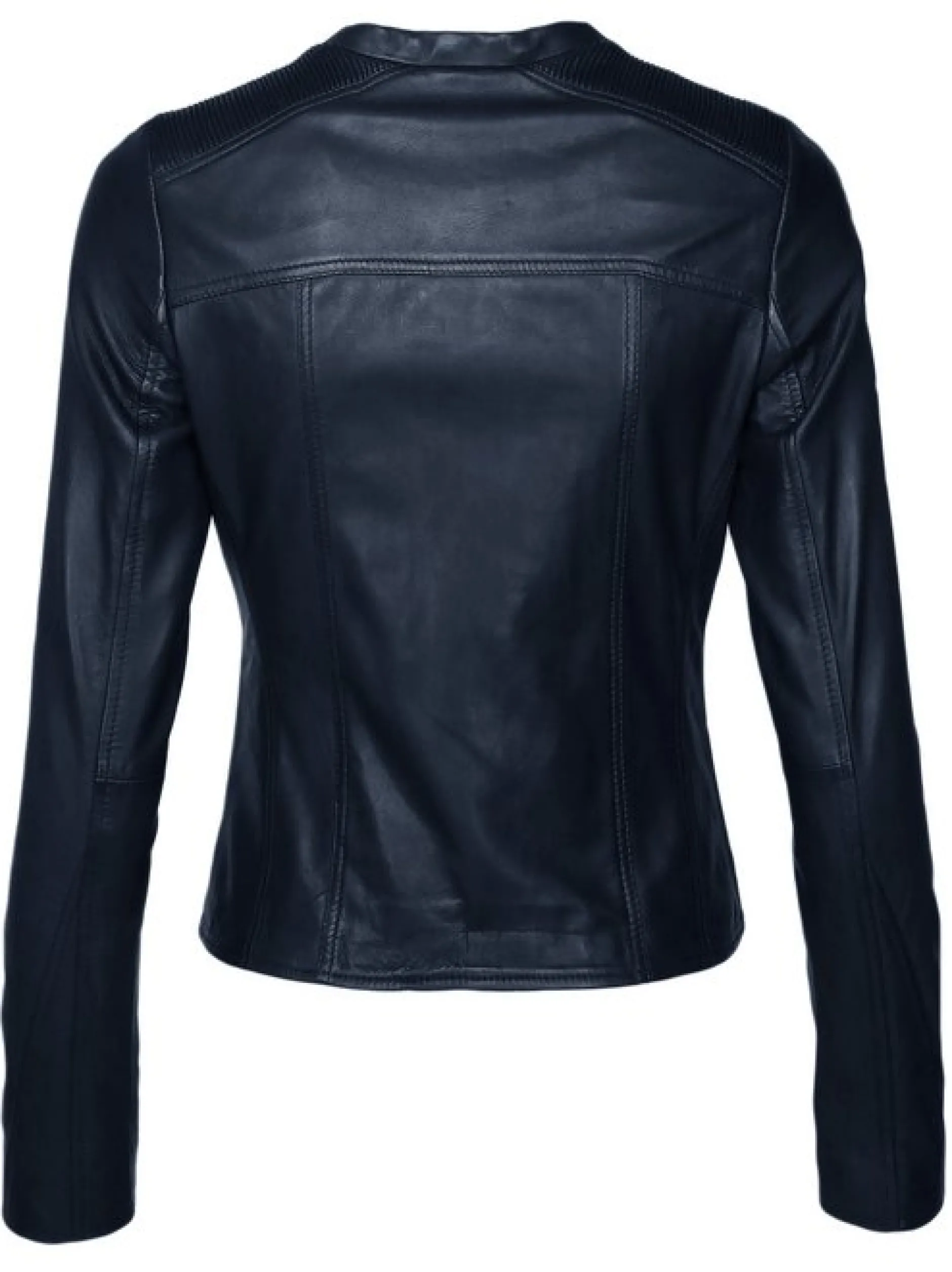 Maze Damen Lederjacke in blau