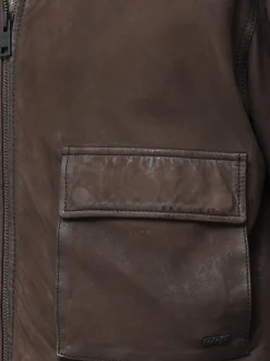 Maze Damen Lederjacke in braun