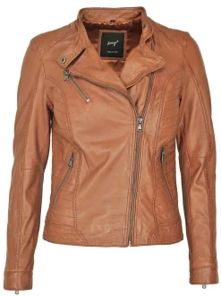 Maze Damen Lederjacke in cognac