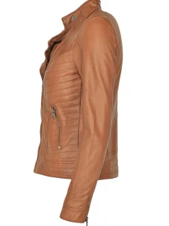 Maze Damen Lederjacke in cognac