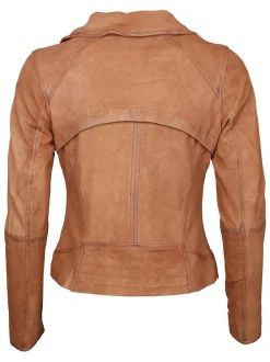 Maze Damen Lederjacke in cognac