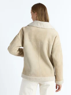 Maze Damen Lederjacke in mint