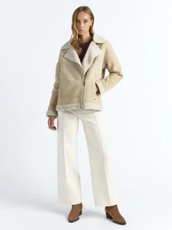 Maze Damen Lederjacke in mint