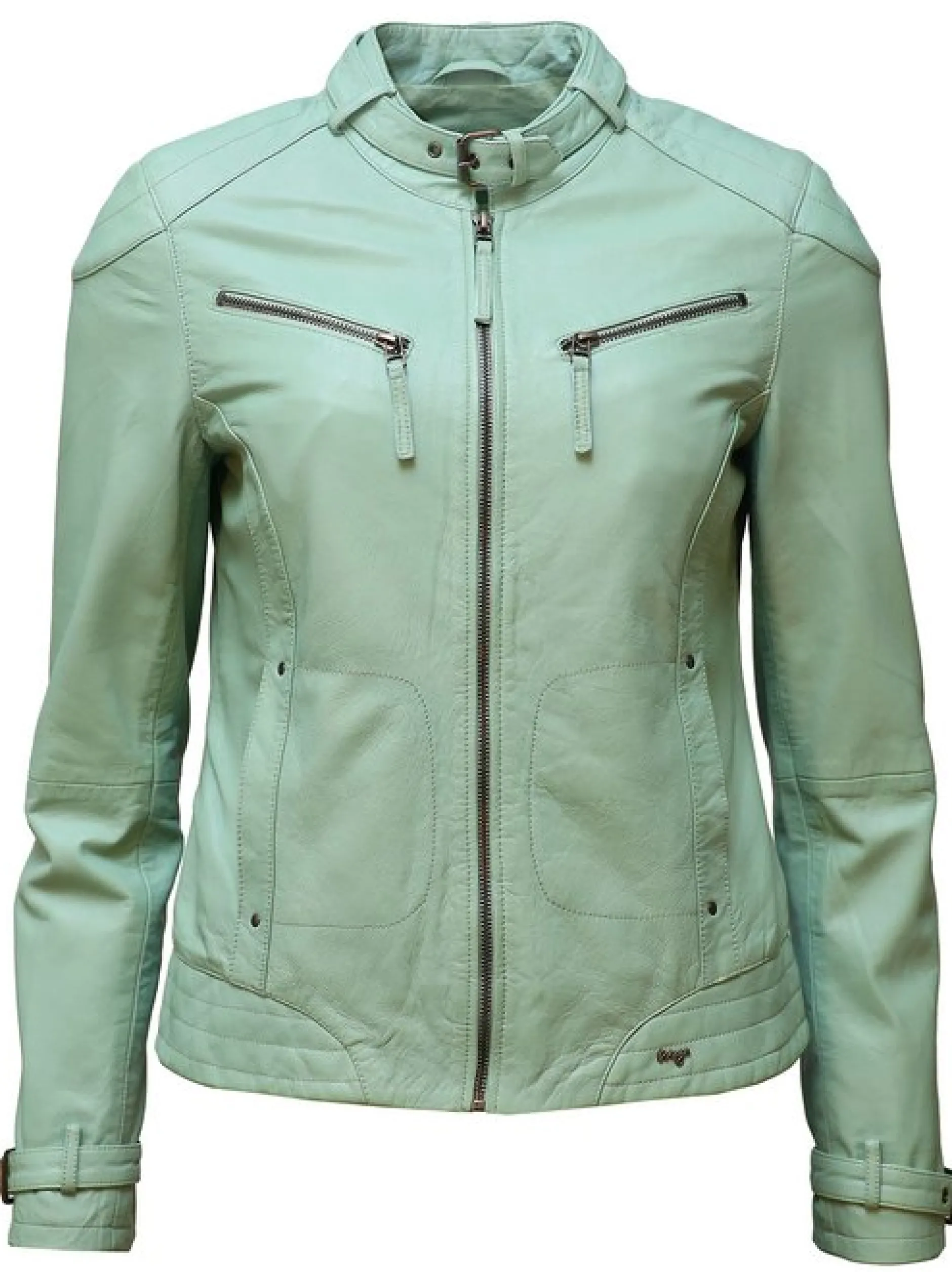 Maze Damen Lederjacke in mint