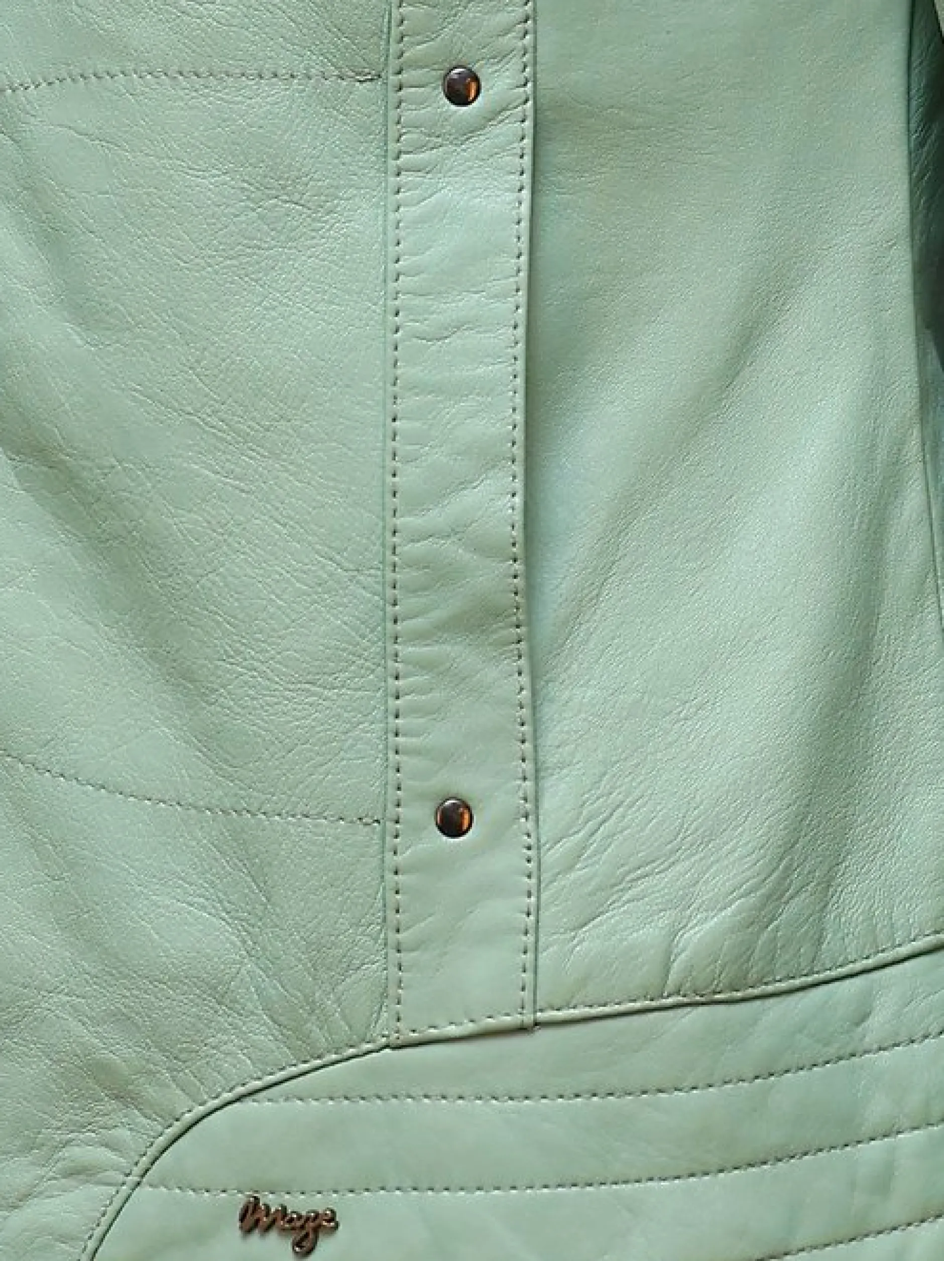 Maze Damen Lederjacke in mint