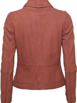 Maze Damen Lederjacke in rosa