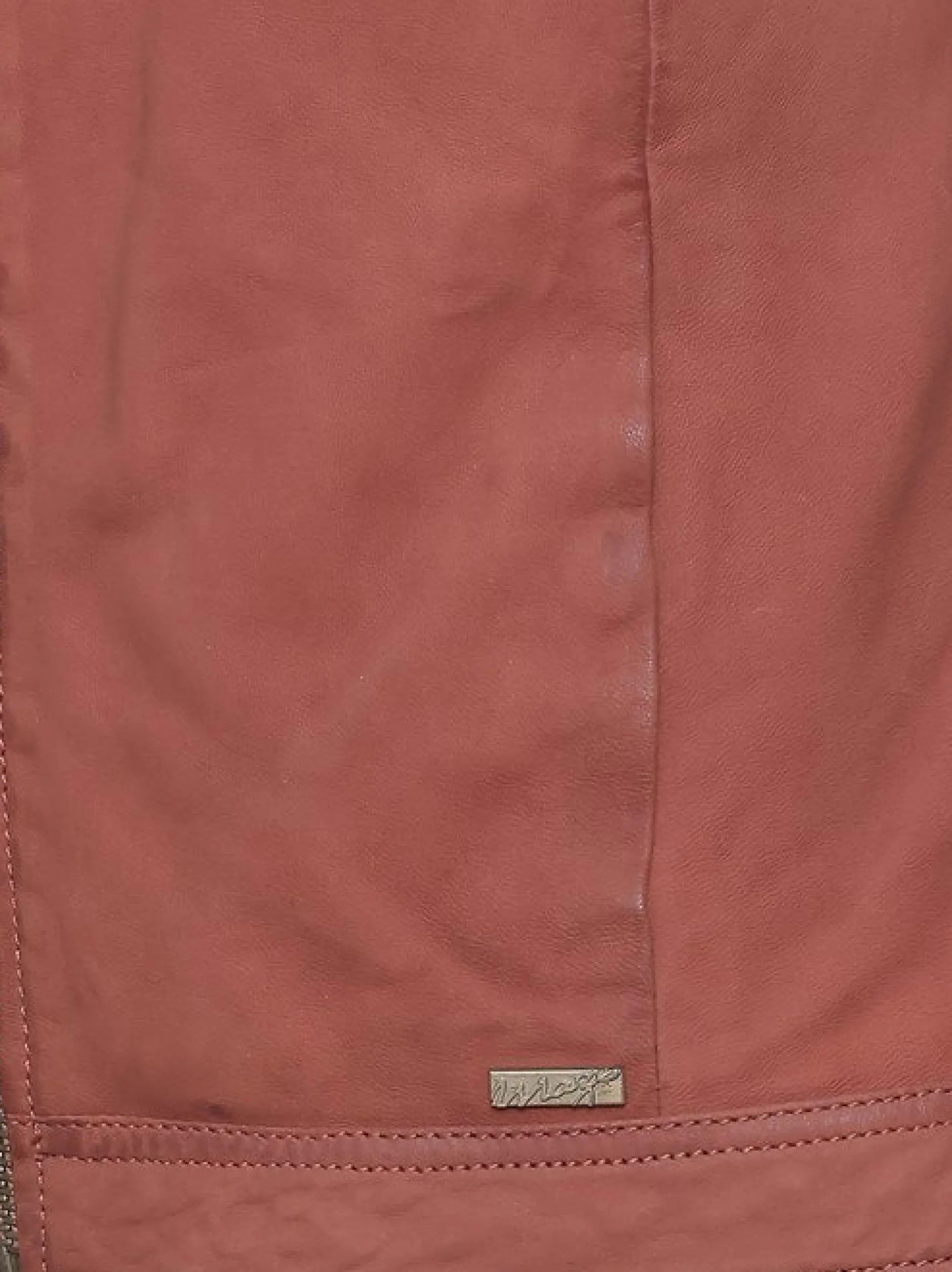 Maze Damen Lederjacke in rosa