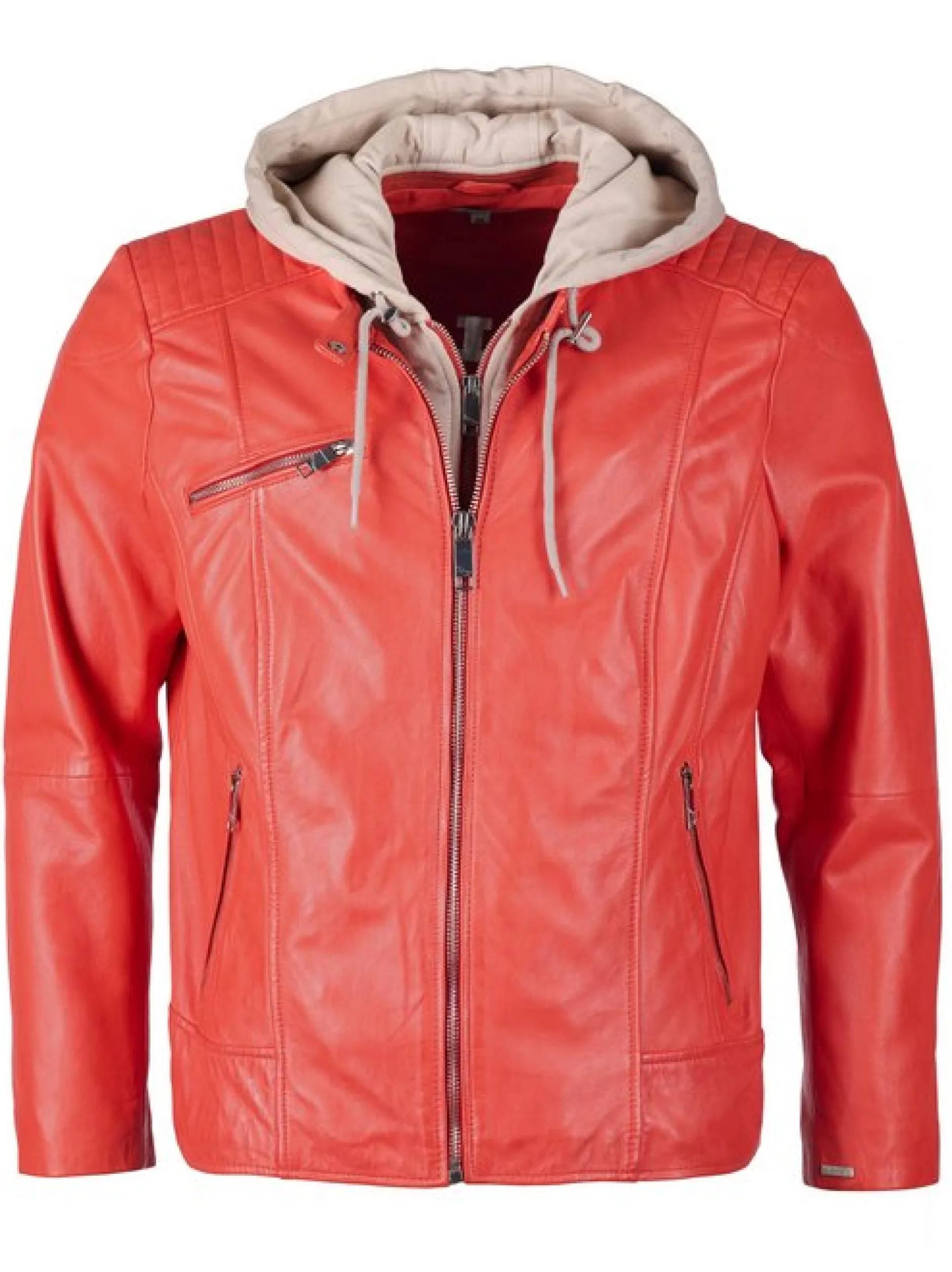 Maze Damen Lederjacke in rot