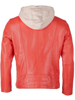 Maze Damen Lederjacke in rot