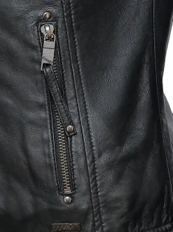 Maze Damen Lederjacke in schwarz