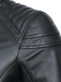 Maze Damen Lederjacke in schwarz