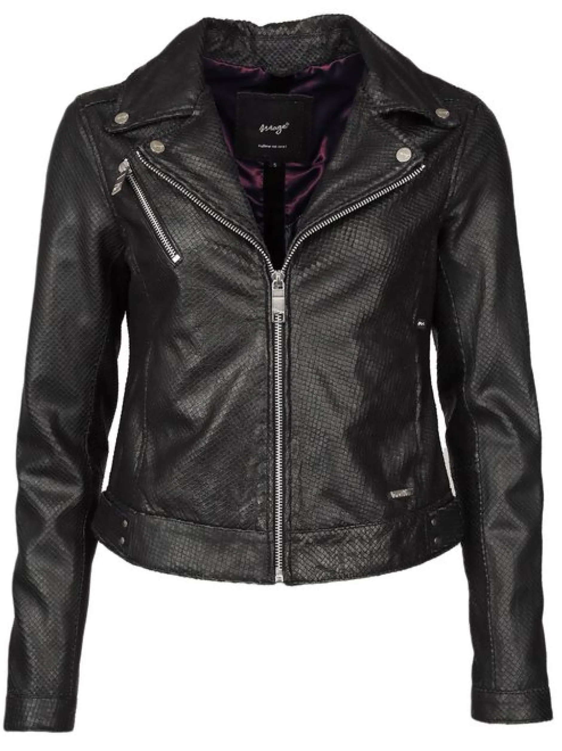 Maze Damen Lederjacke in schwarz