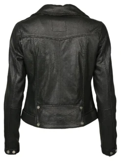 Maze Damen Lederjacke in schwarz