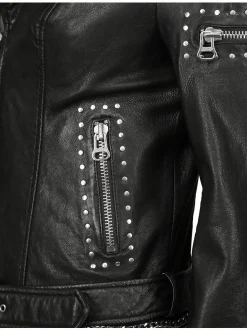 Maze Damen Lederjacke in schwarz