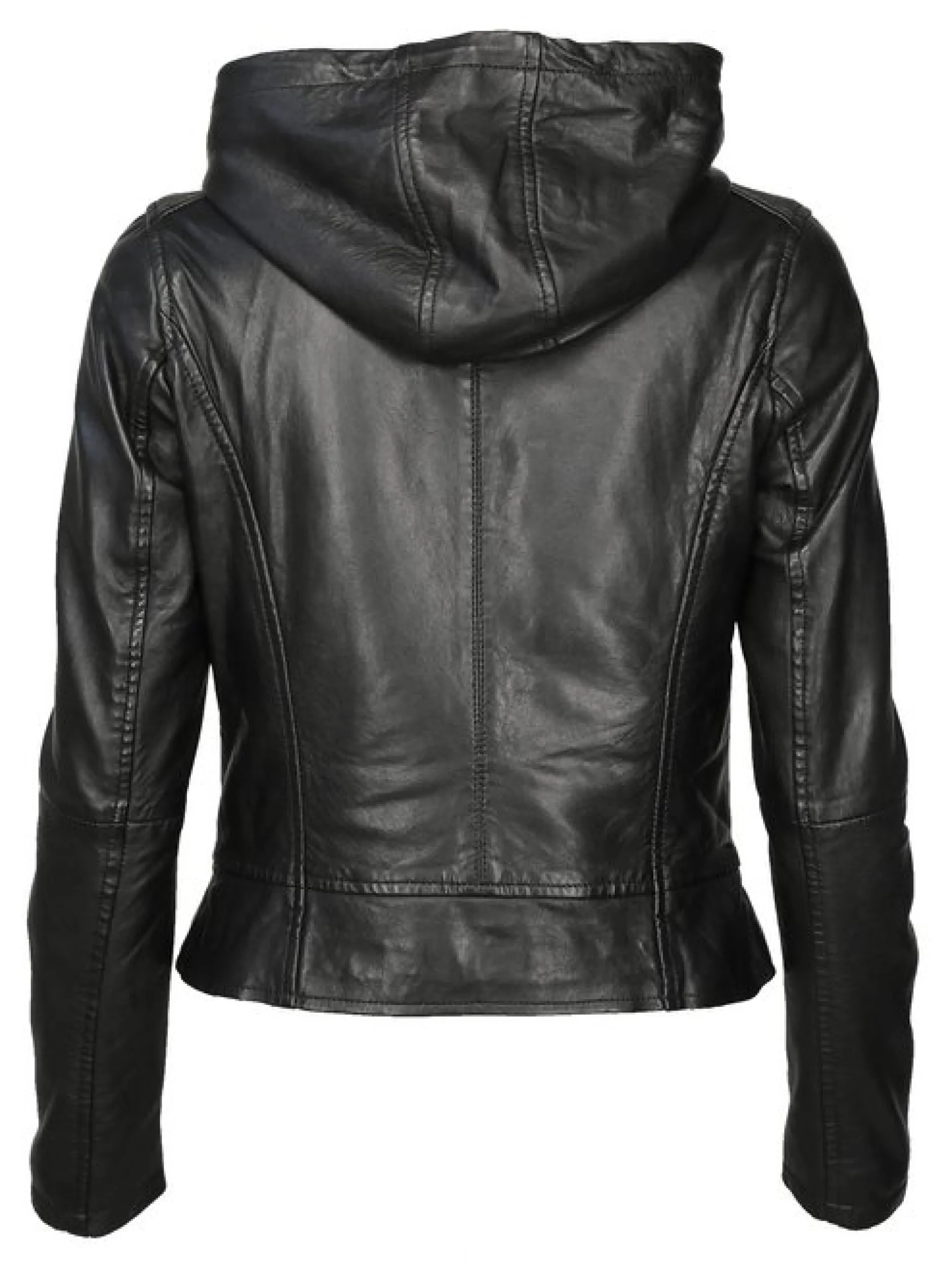 Maze Damen Lederjacke in schwarz