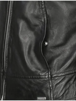 Maze Damen Lederjacke in schwarz