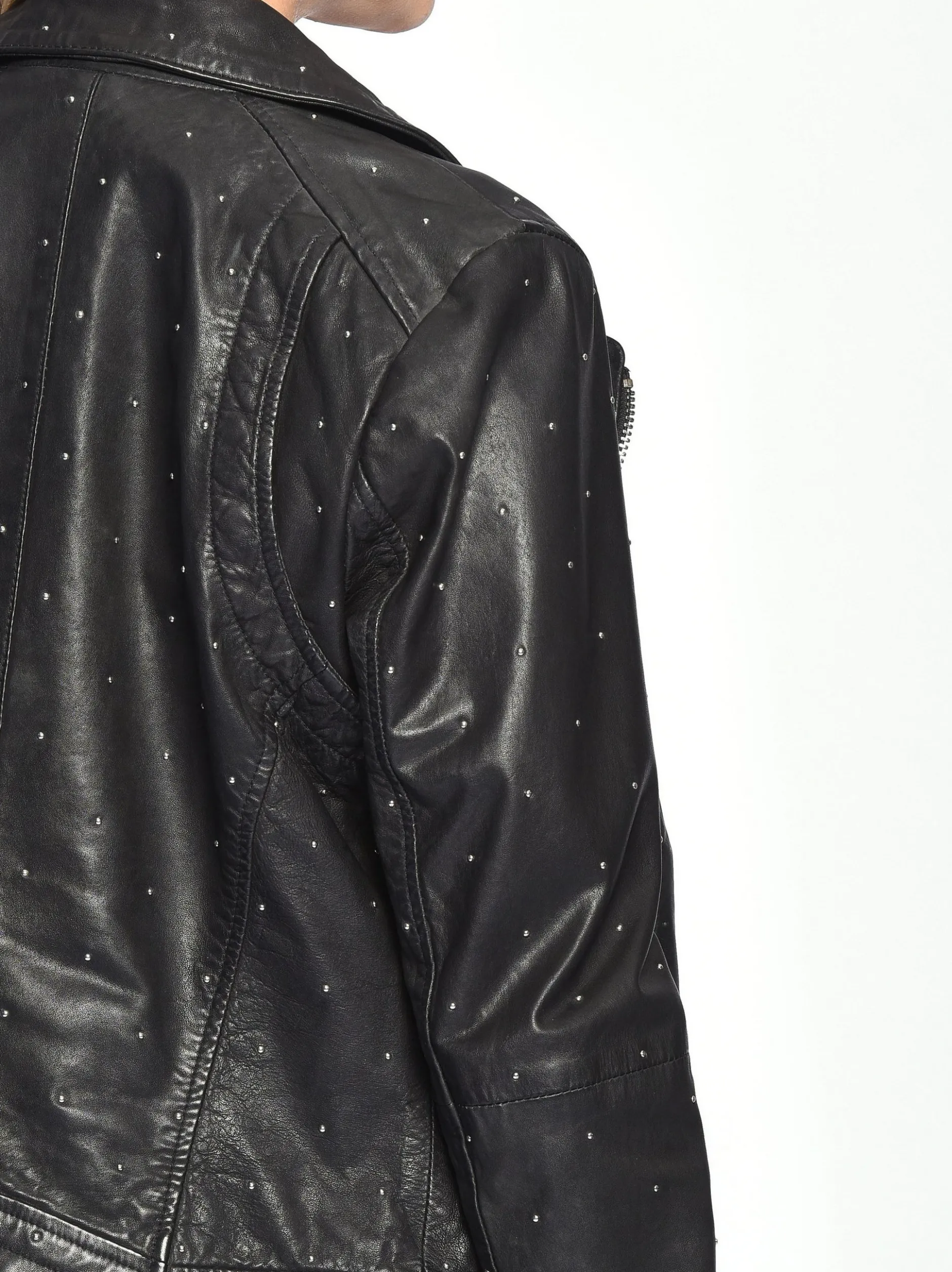 Maze Damen Lederjacke in schwarz