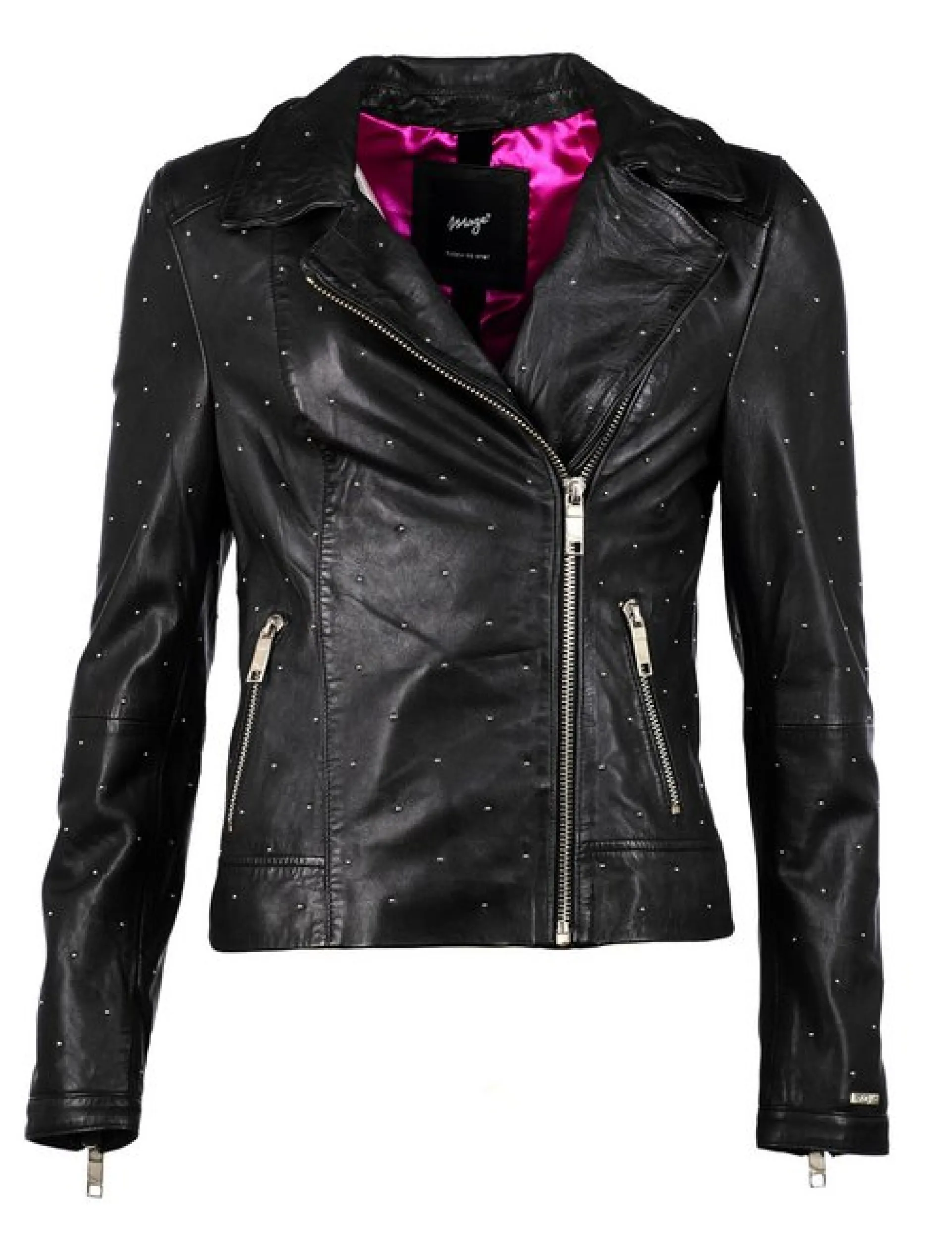 Maze Damen Lederjacke in schwarz