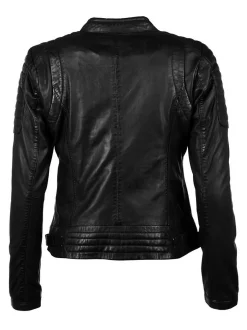 Maze Damen Lederjacke in schwarz