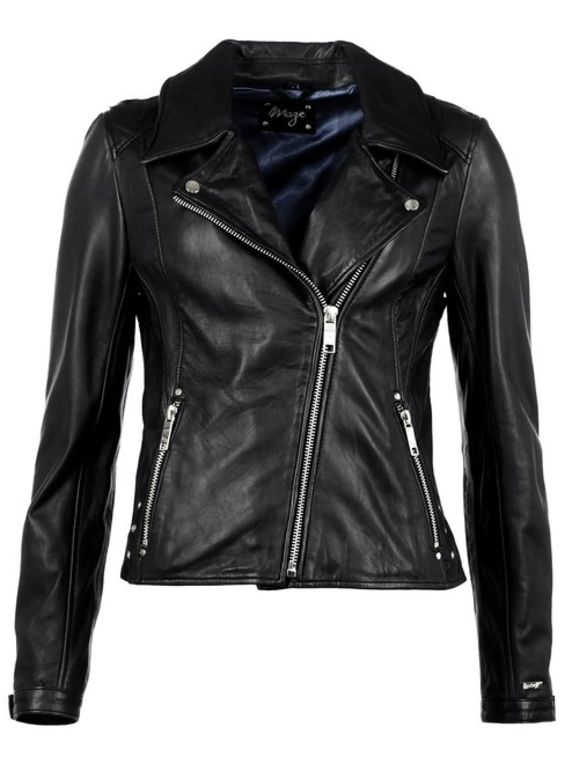 Maze Damen Lederjacke in schwarz