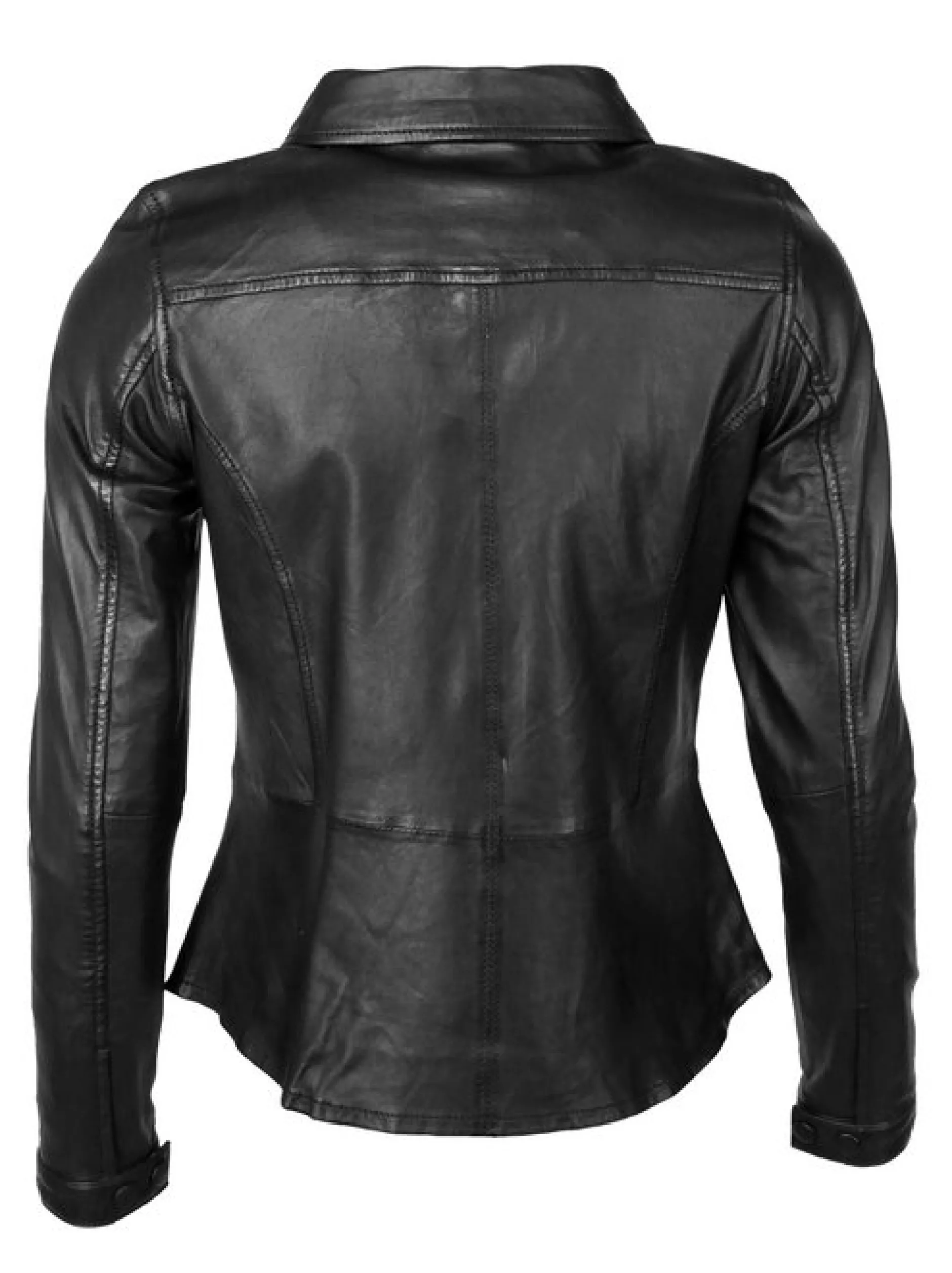 Maze Damen Lederjacke in schwarz