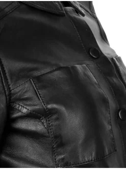 Maze Damen Lederjacke in schwarz