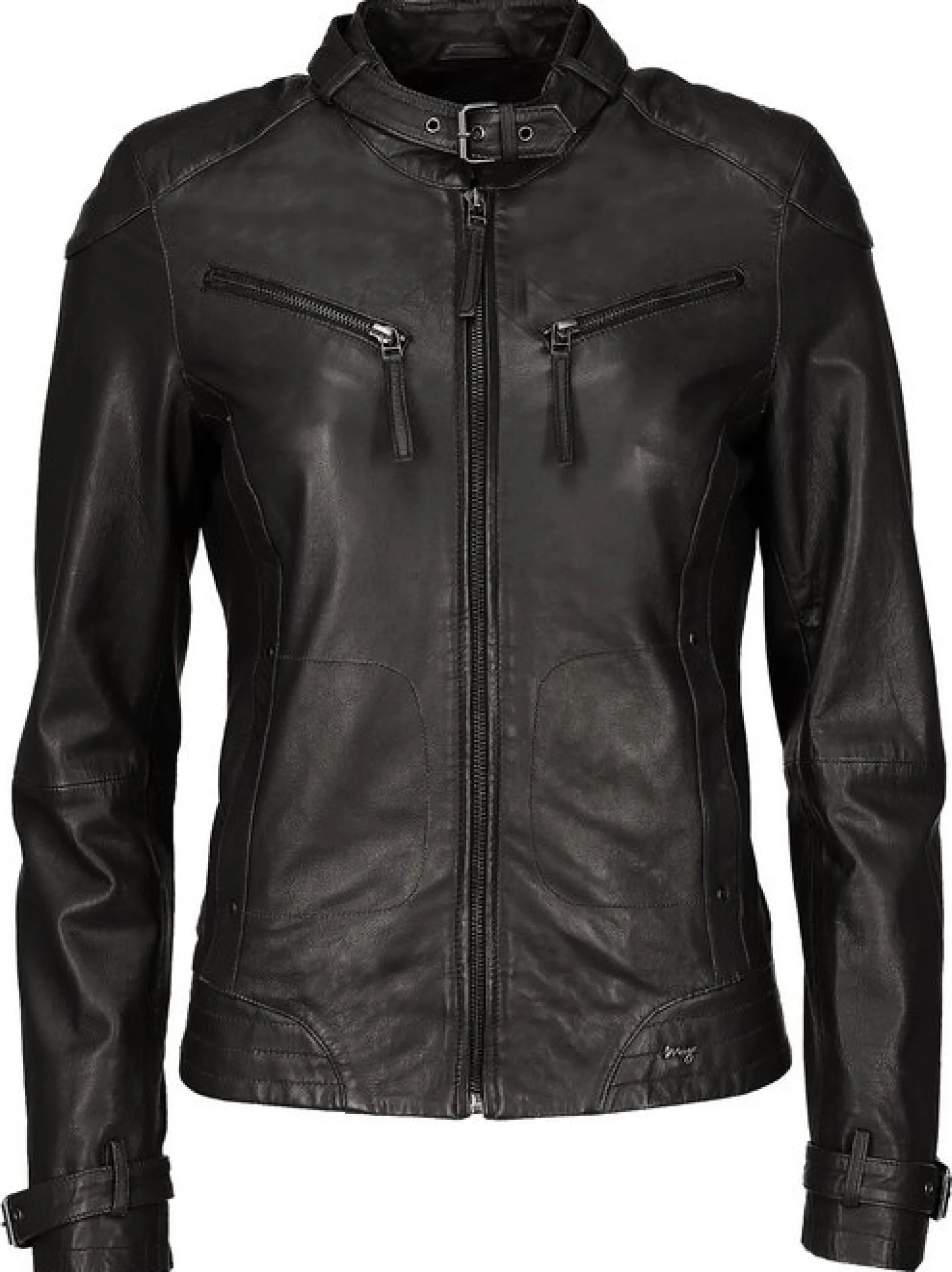 Maze Damen Lederjacke in schwarz