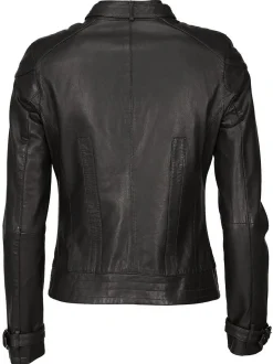 Maze Damen Lederjacke in schwarz