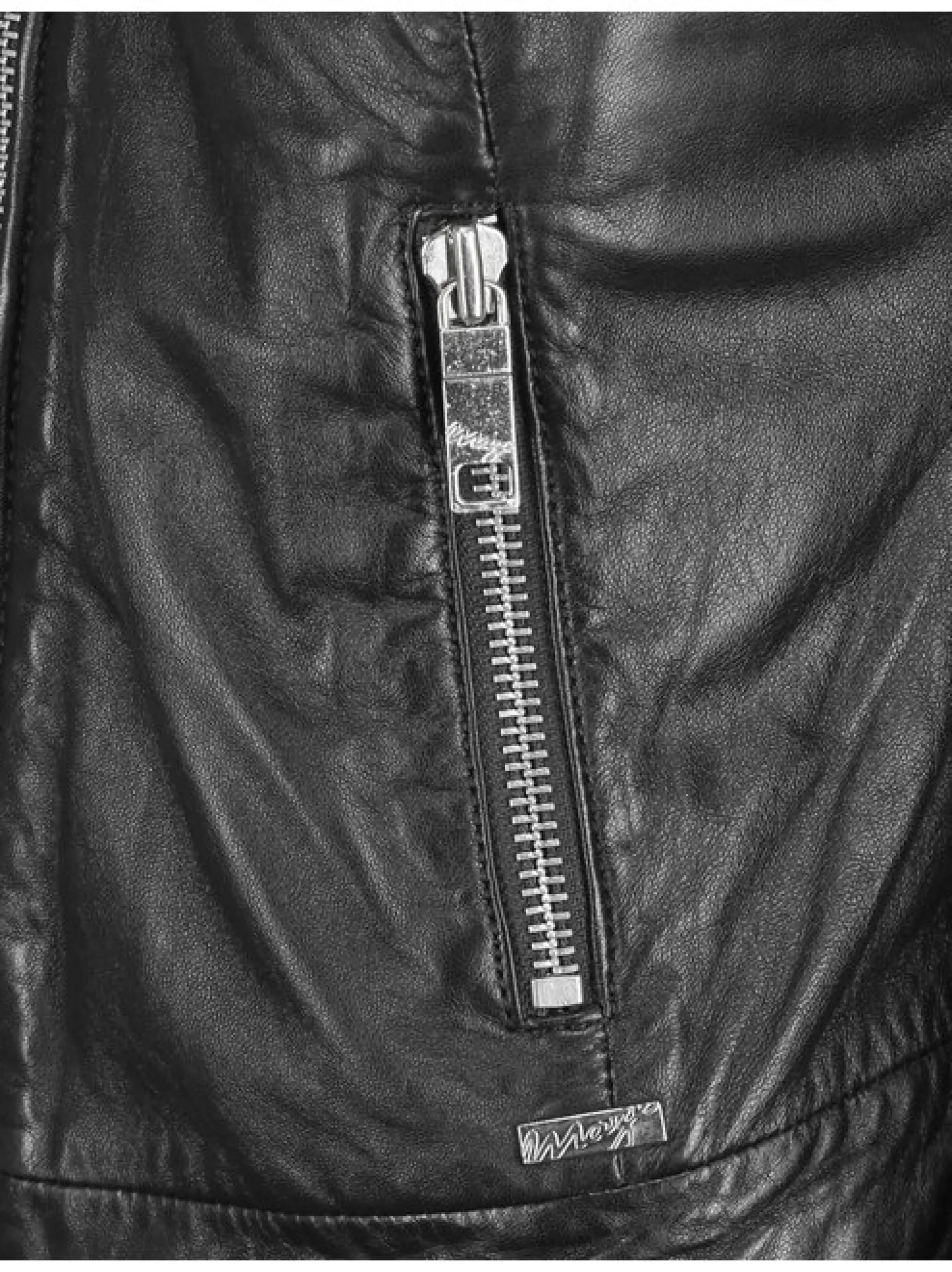 Maze Damen Lederjacke in schwarz