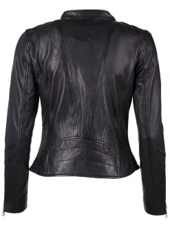 Maze Damen Lederjacke in schwarz