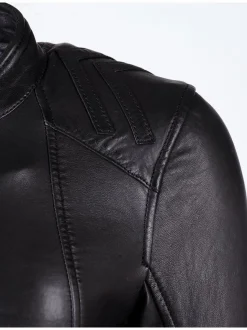 Maze Damen Lederjacke in schwarz