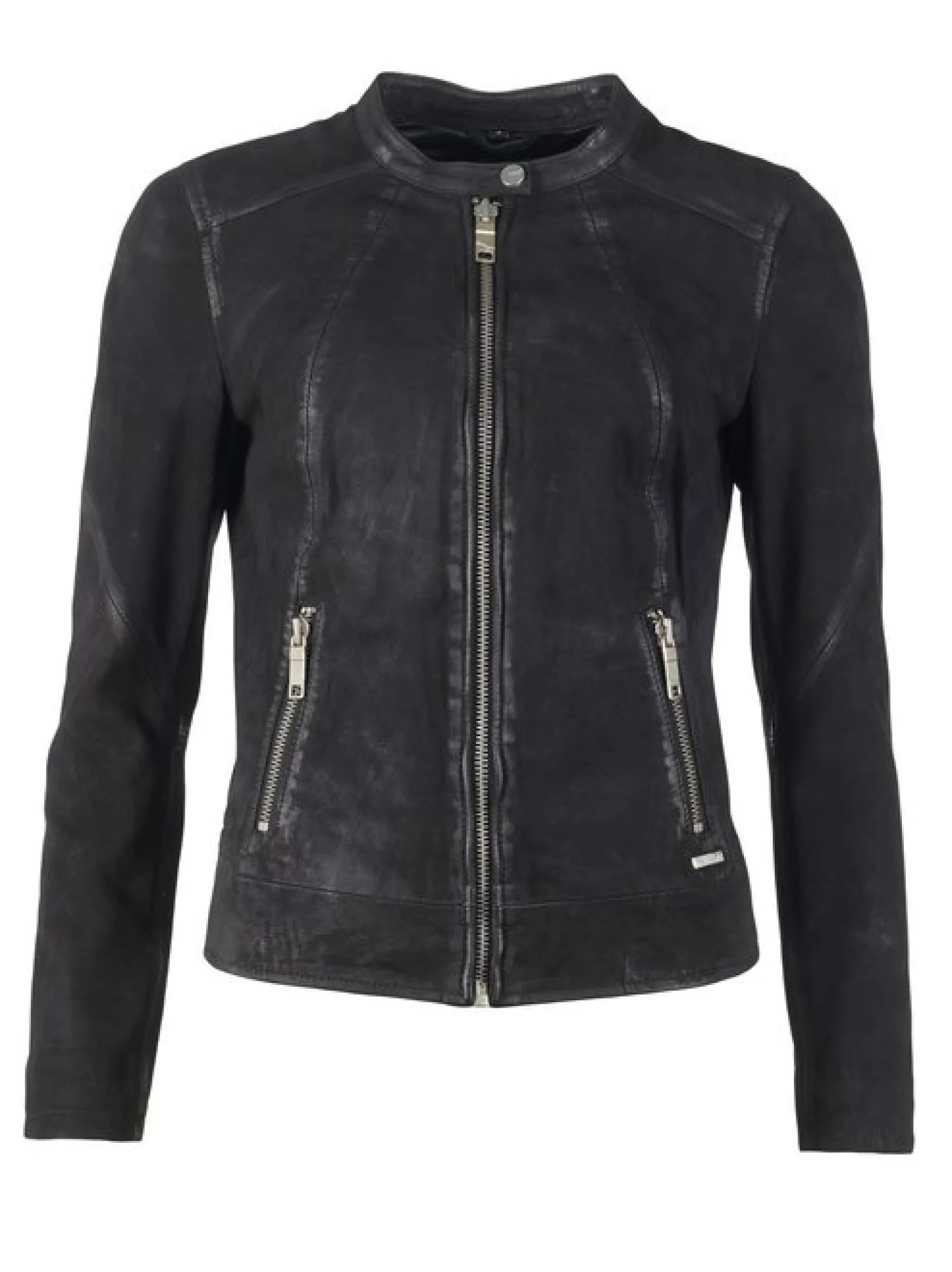 Maze Damen Lederjacke in schwarz