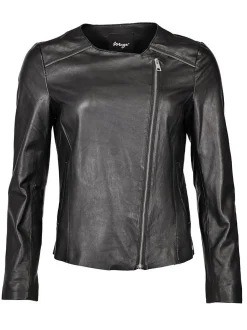 Maze Damen Lederjacke in schwarz