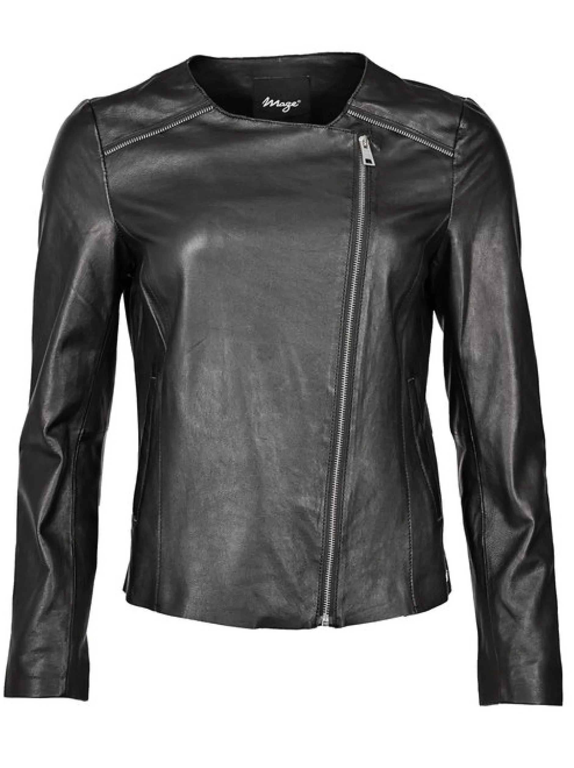 Maze Damen Lederjacke in schwarz