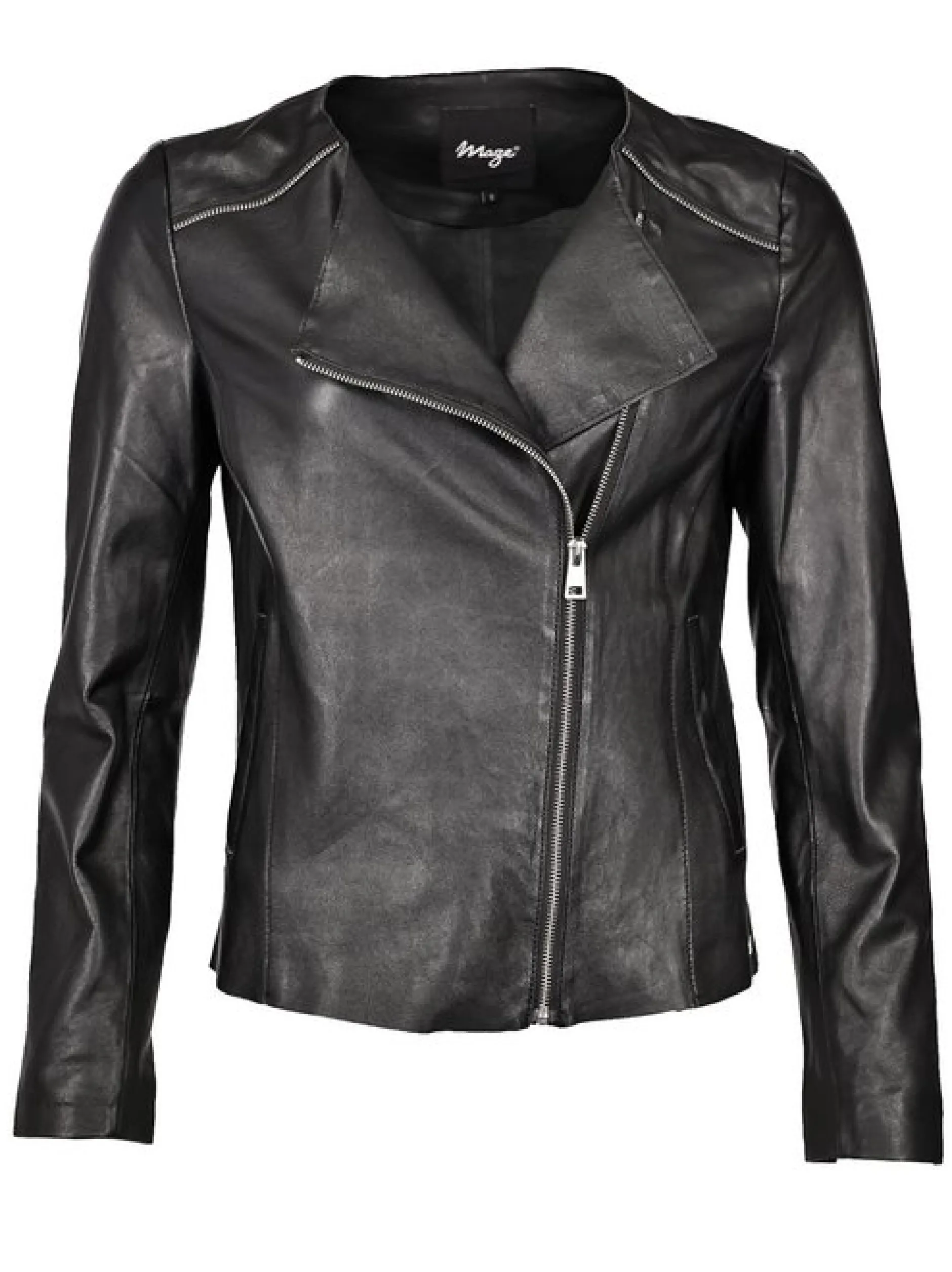 Maze Damen Lederjacke in schwarz
