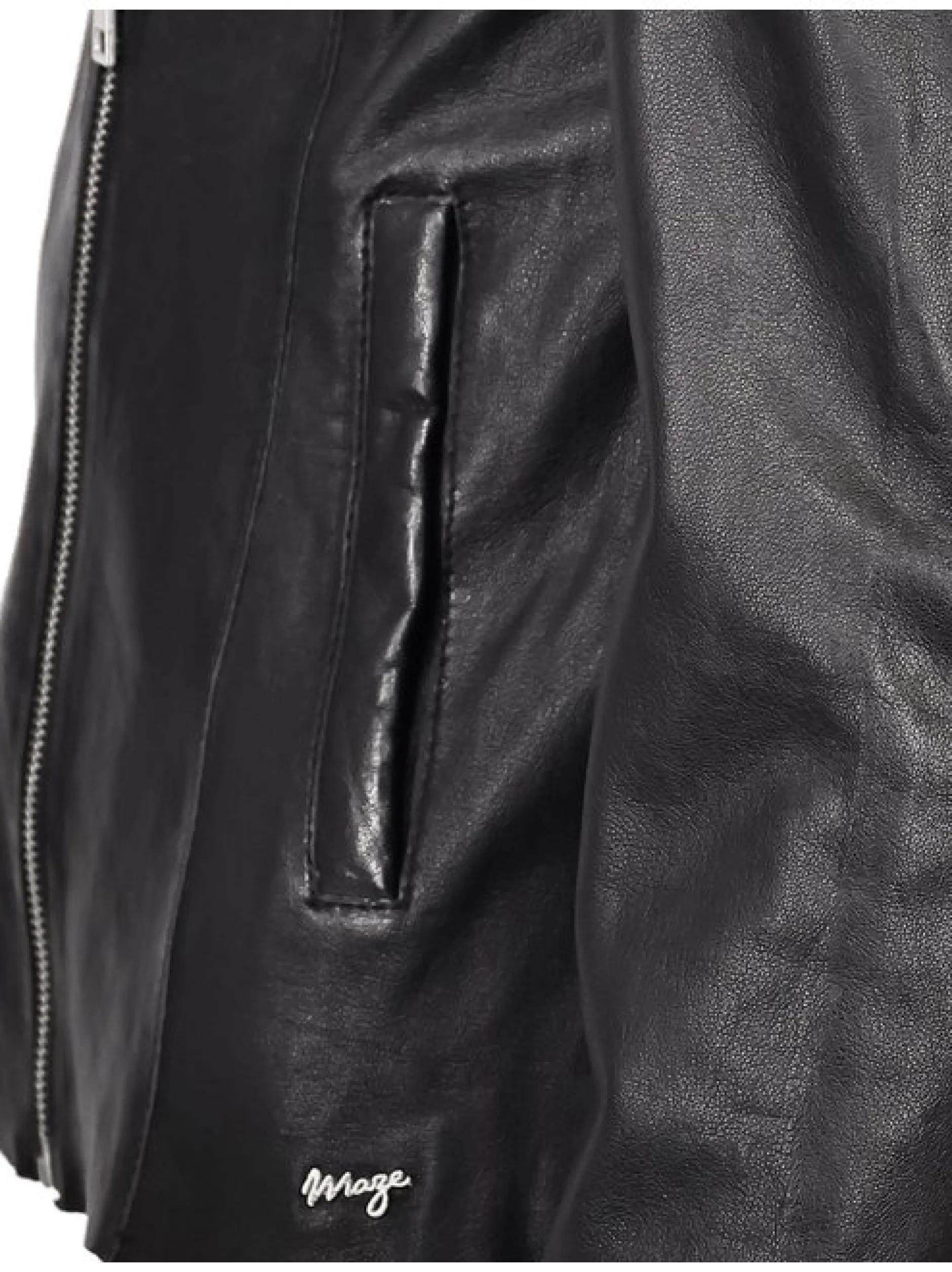 Maze Damen Lederjacke in schwarz