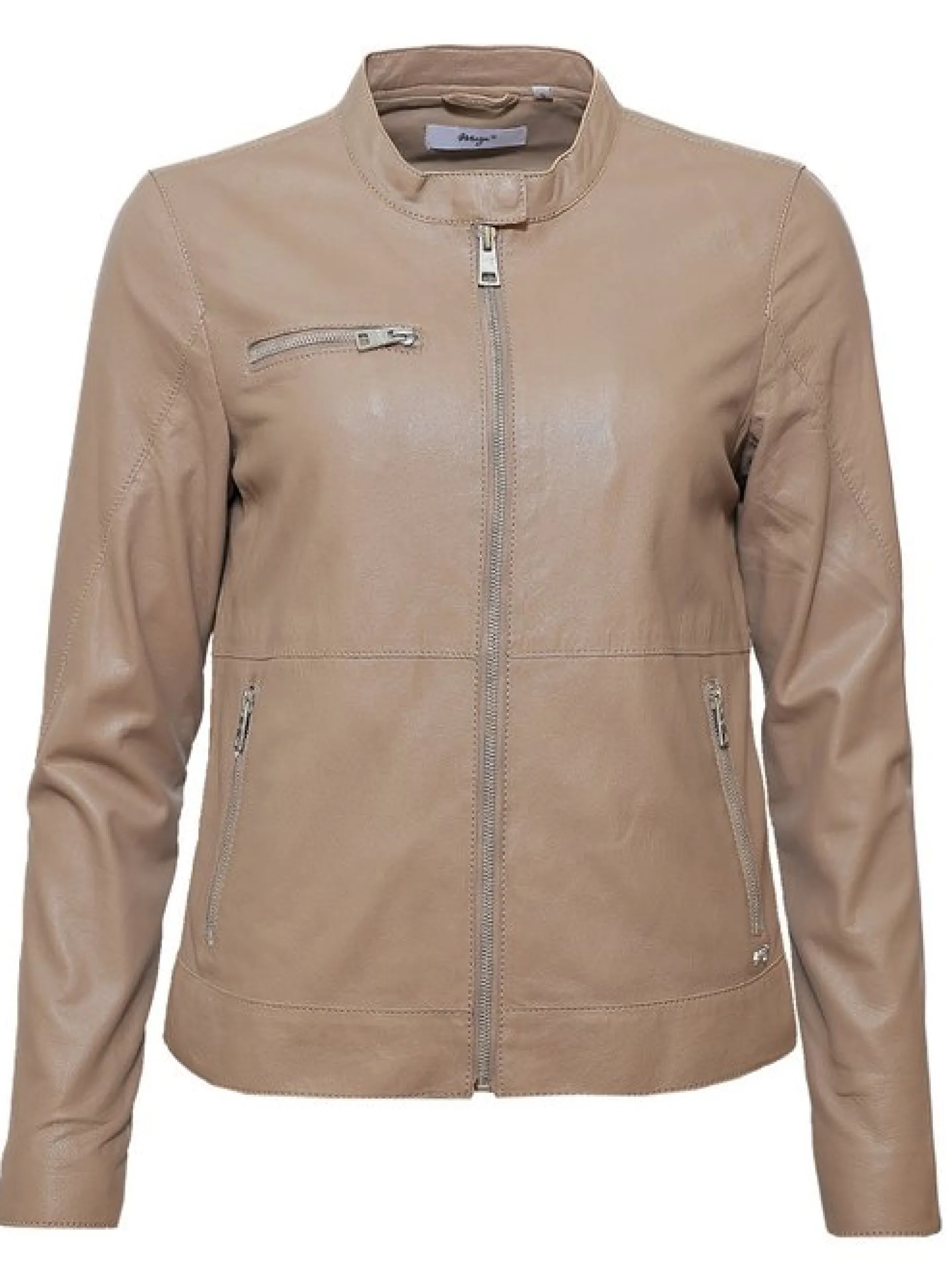 Maze Damen Lederjacke in taupe