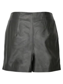 Maze Damen Lederskirt in schwarz