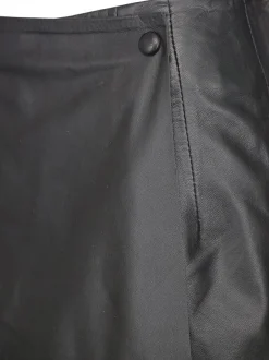 Maze Damen Lederskirt in schwarz