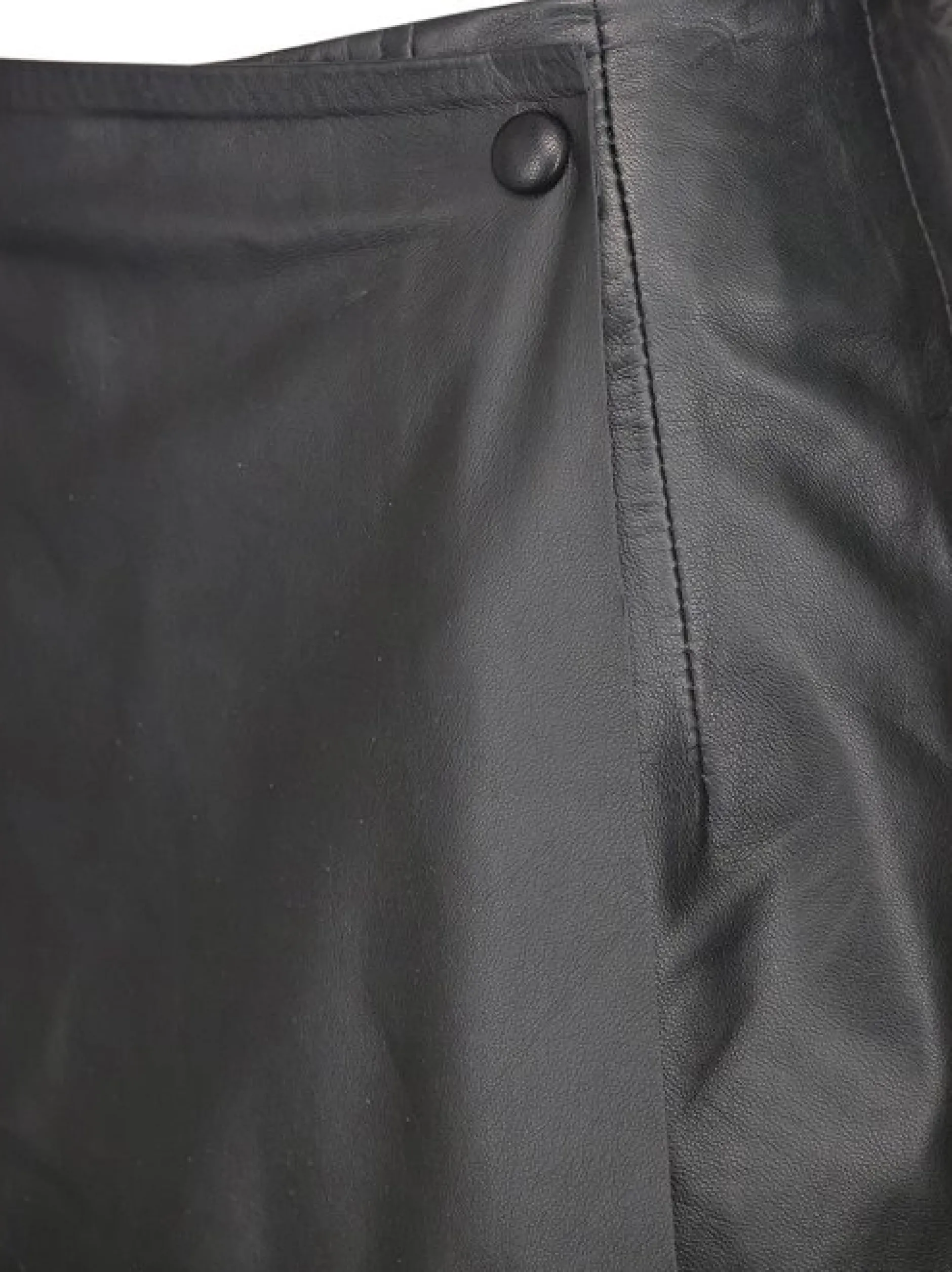 Maze Damen Lederskirt in schwarz