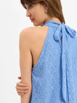 mbyM Damen Spitzenkleid - Zuzeelani-M in hellblau