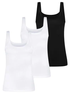 Mey Damen Unterhemden im 3er-Pack in mehrfarbig