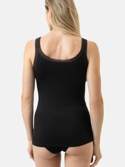 Mey Damen Unterhemden im 2er-Pack in schwarz