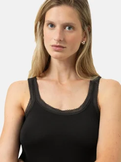 Mey Damen Unterhemden im 2er-Pack in schwarz