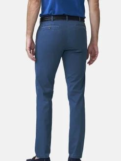 MEYER Herren Chinohose in blau - Länge: lang