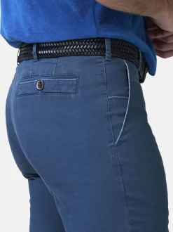 MEYER Herren Chinohose in blau - Länge: lang