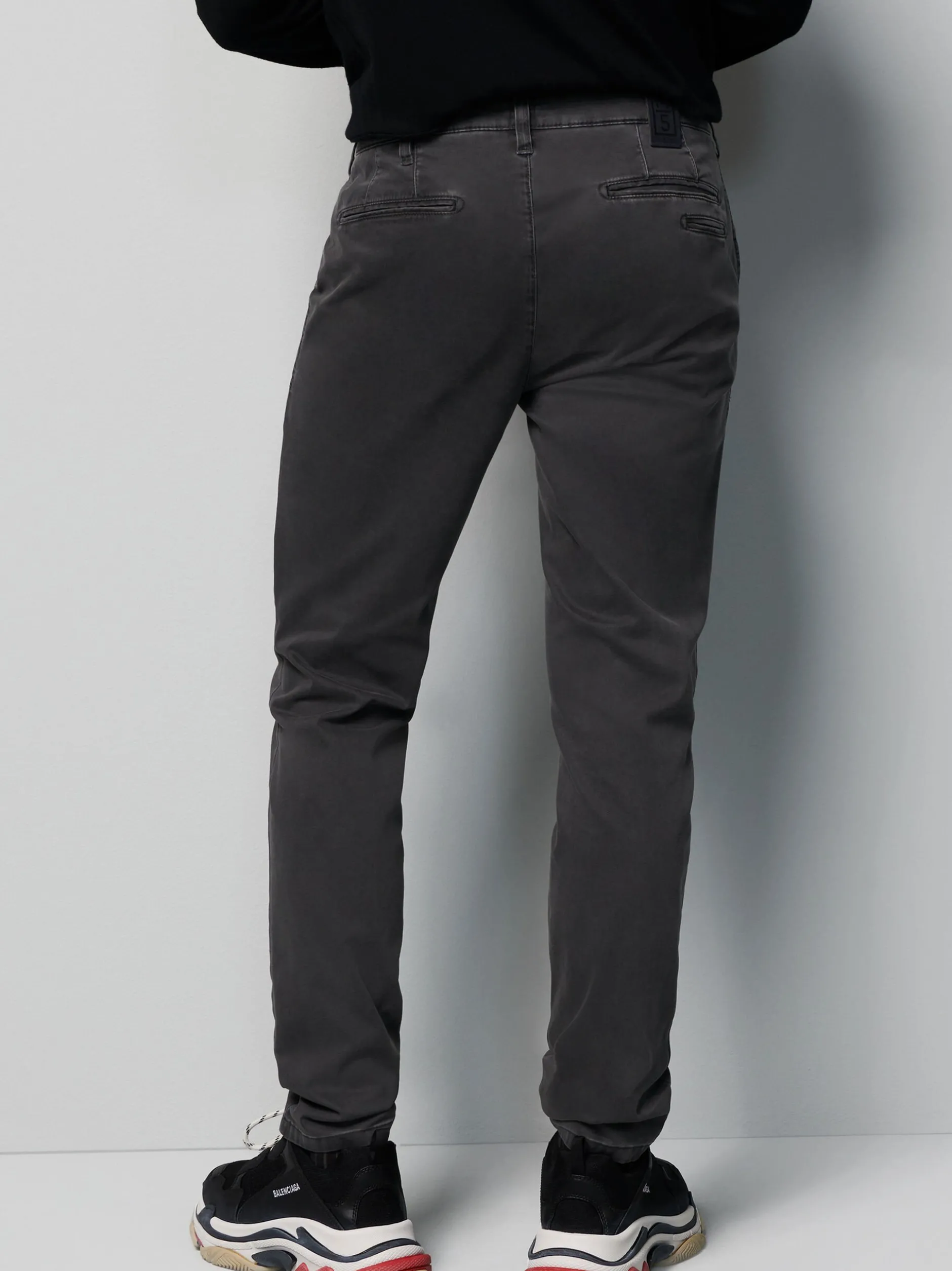 MEYER Herren Chino-Hose - M5 FIT in grau - Länge: lang