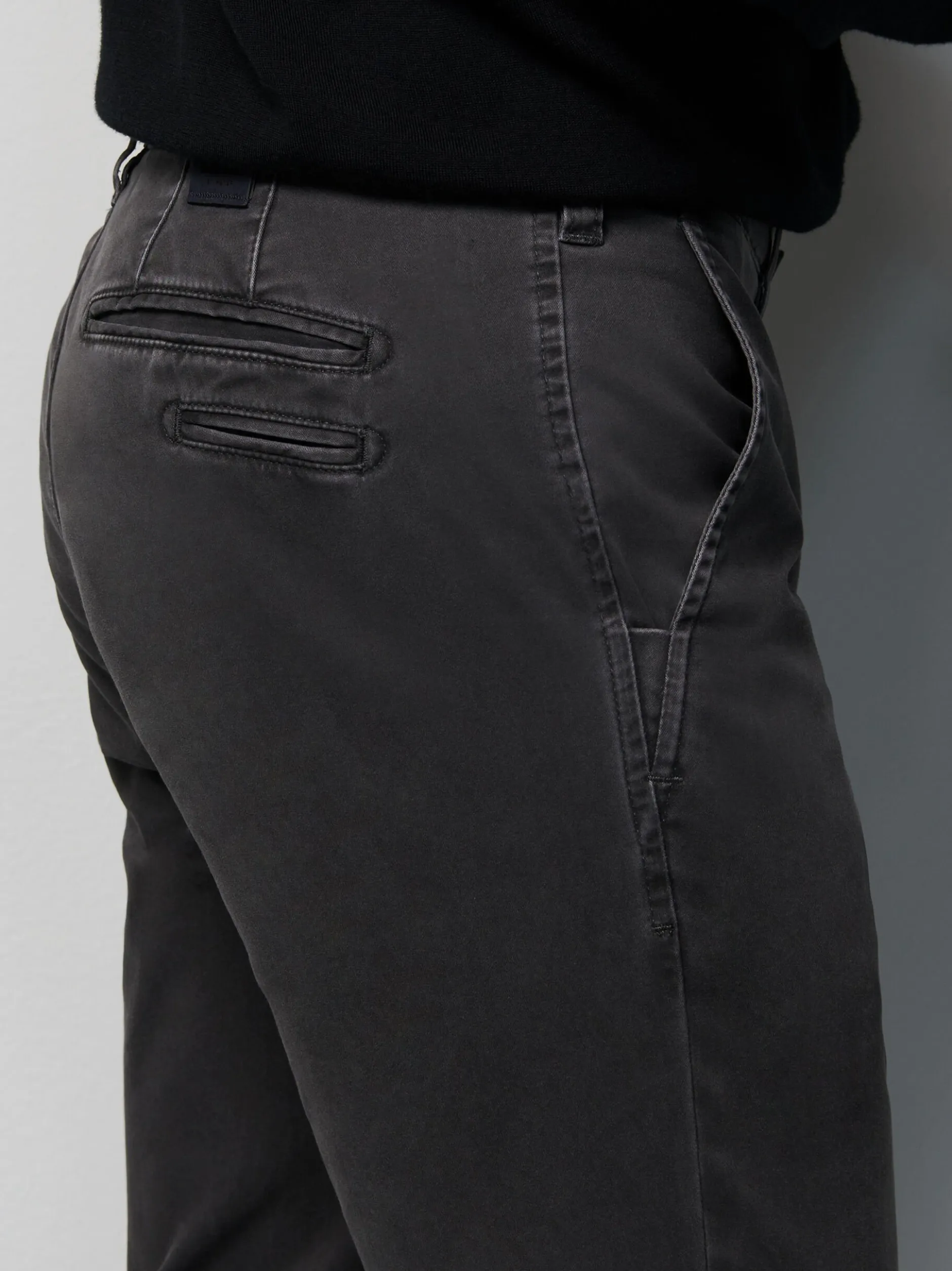 MEYER Herren Chino-Hose - M5 FIT in grau - Länge: lang